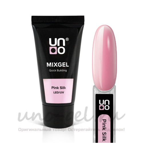 UNO, Полиакриловый гель MIXGEL Pink Silk, камуфлирующий