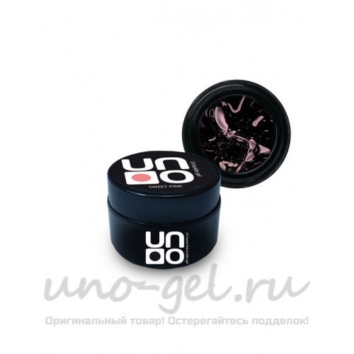 Моделирующий прозрачно-розовый гель "UNO" Sweet Pink, 15 мл.