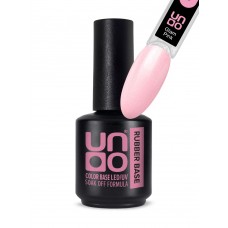 UNO, Камуфлирующая база Rubber Color Base Gel Glam Pink, 12 г